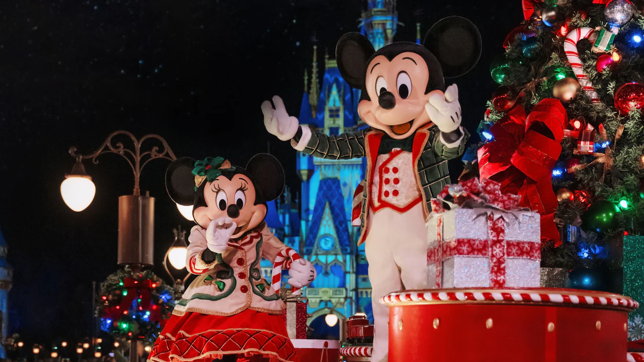 mickey at christmas party