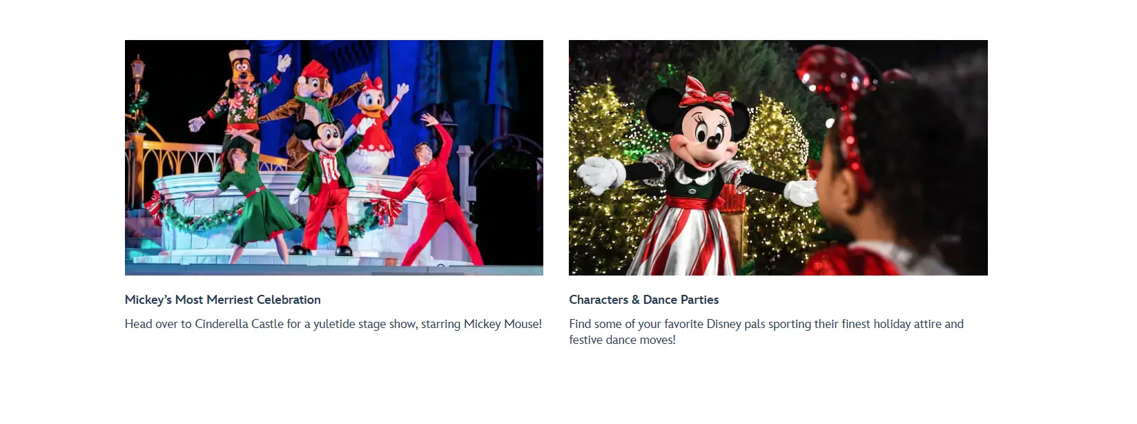 holiday events disney world